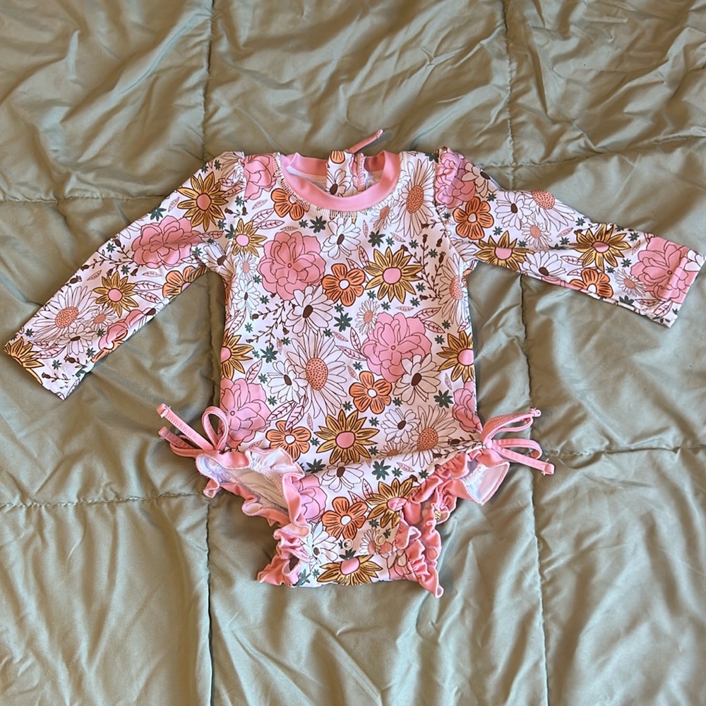 Caden Lane Boho Floral Baby Swim